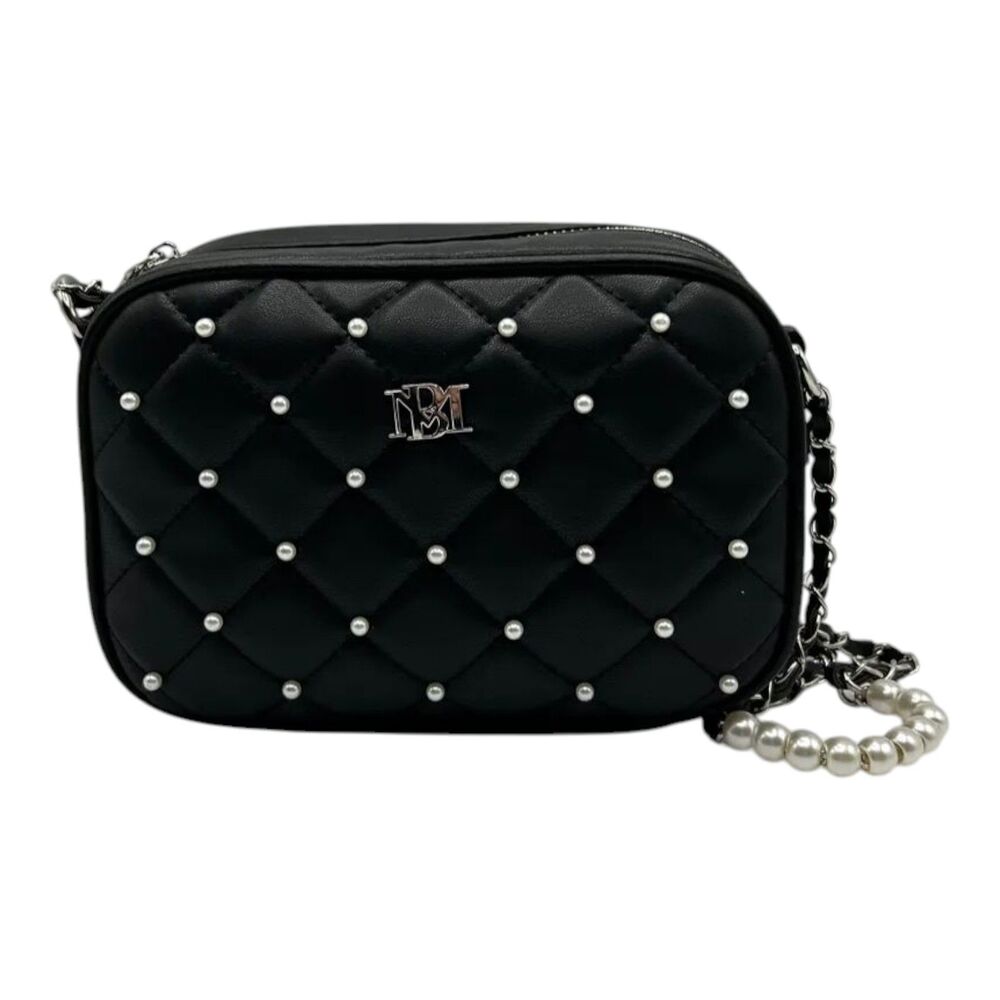 Badgley Mischka Quilted Camera Bag Medium Studded Pearl Handle NWT (MSRP: $99)